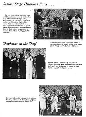 Images from stage play called Shepherds on the Shelf