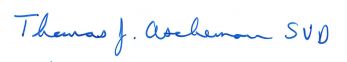 Thomas J Ascheman SVD signature